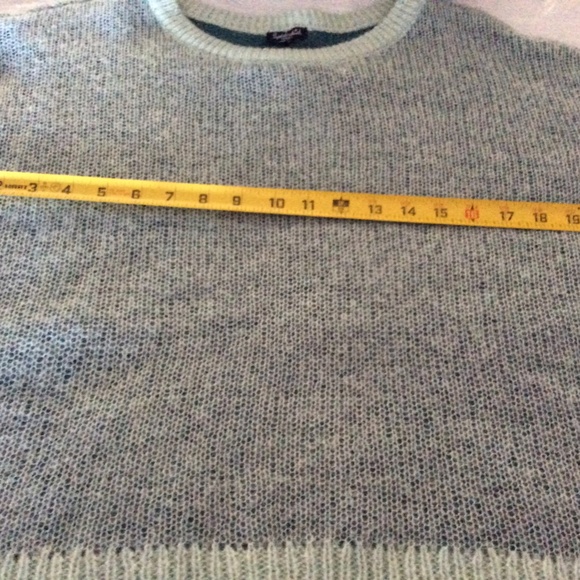 Splendid distressed blue on blue sweater xs oversized plus NWT - Picture 7 of 10